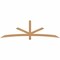 Ekena Millwork Alberta Smooth Timber Gable Bracket, Western Red Cedar, 96"W x 28"H x 1 1/2"D x 3 1/2"F, 7/12 Pitch GBW096X28X0204ALB00SWR - alternate 1